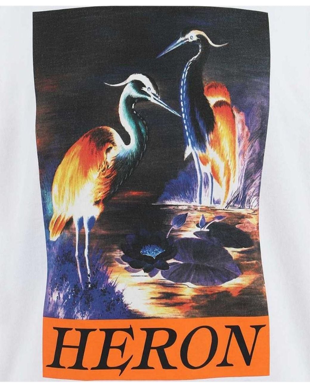 Heron Preston White Times Graphic-Print T-Shirt for men