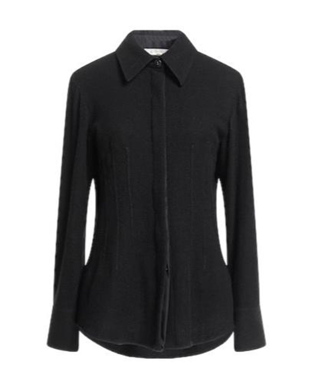 Chloé Black Solid Colour Shirts Blouses