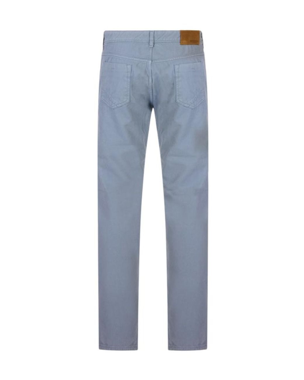 Incotex Blue Logo-Patch Straight-Leg Jeans for men