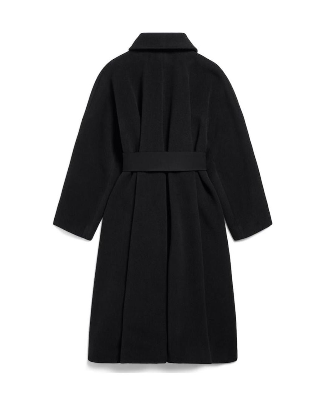 Balenciaga Black Belted Wrap Coat