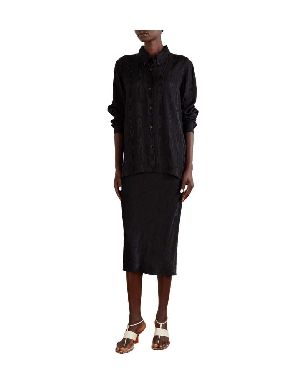 Dries Van Noten Black Long Sleeve Buttoned Shirt