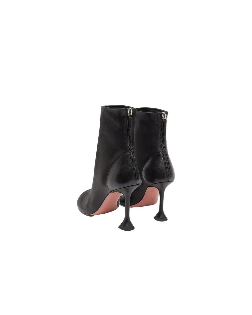 AMINA MUADDI Black High-Heeled Ankle Boots