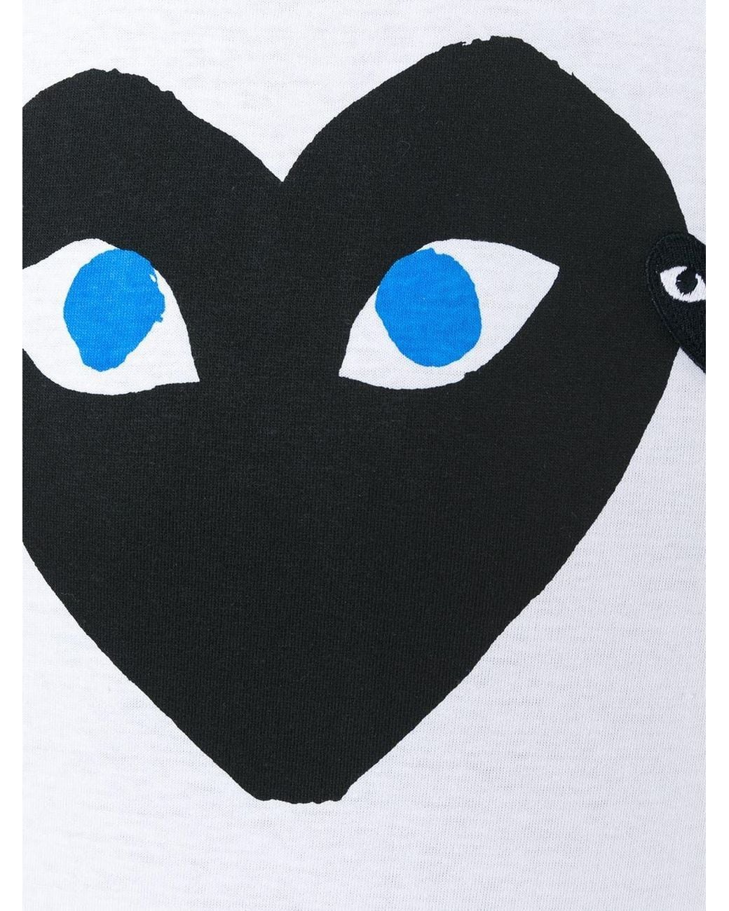 COMME DES GARÇONS PLAY White Short-Sleeved T-Shirt for men