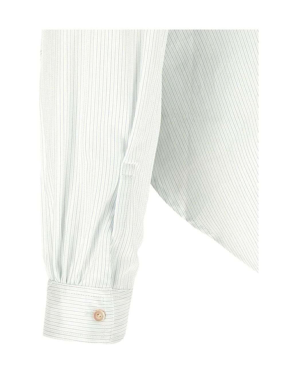 Kiko Kostadinov White Ohne K-Dart Striped Shirt for men