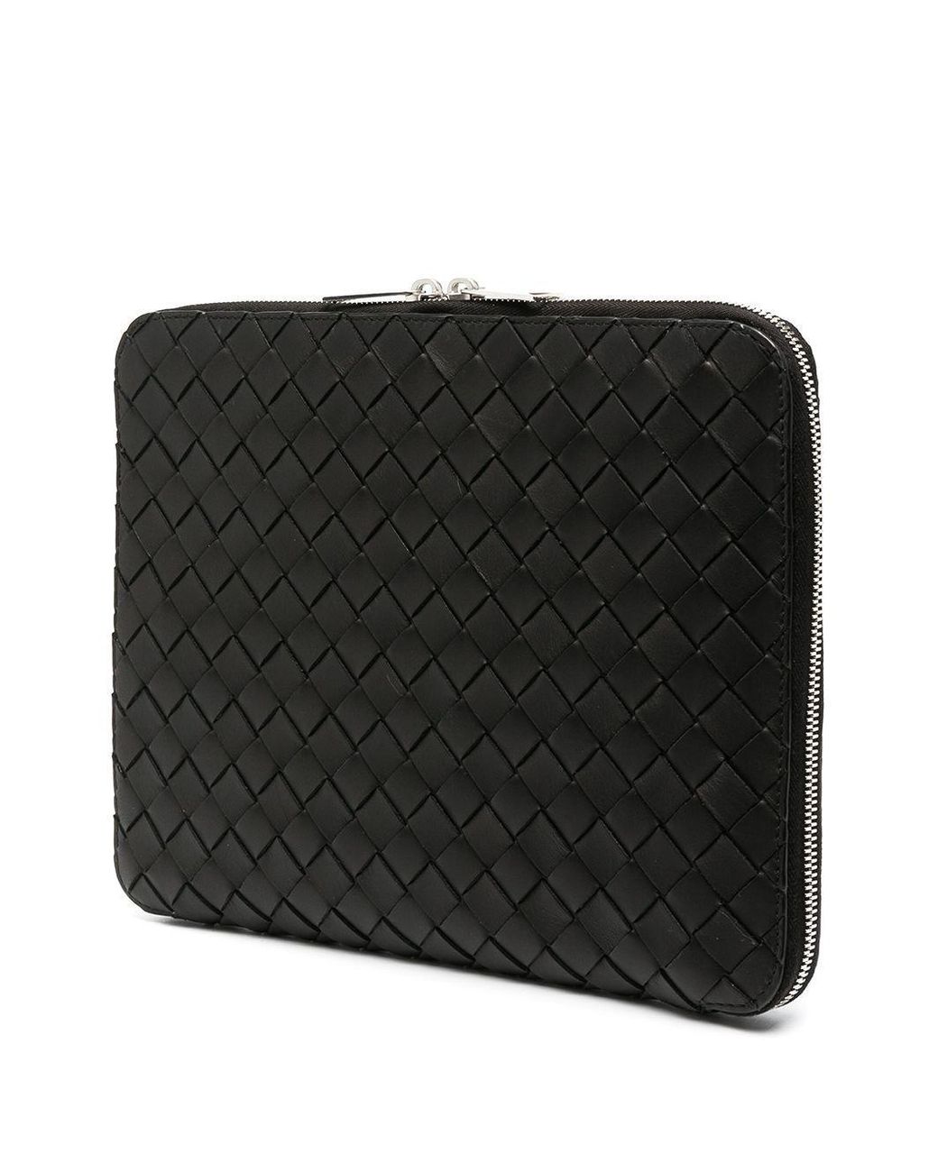 Bottega Veneta Black Intrecciato Document Holder for men
