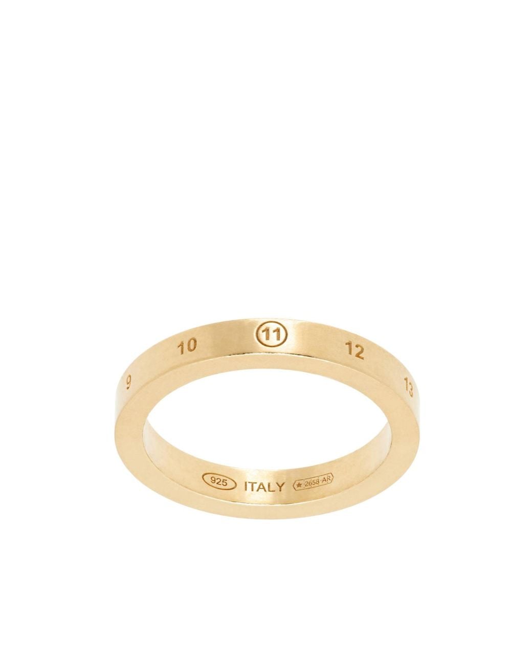 Maison Margiela Metallic Engraved Ring for men
