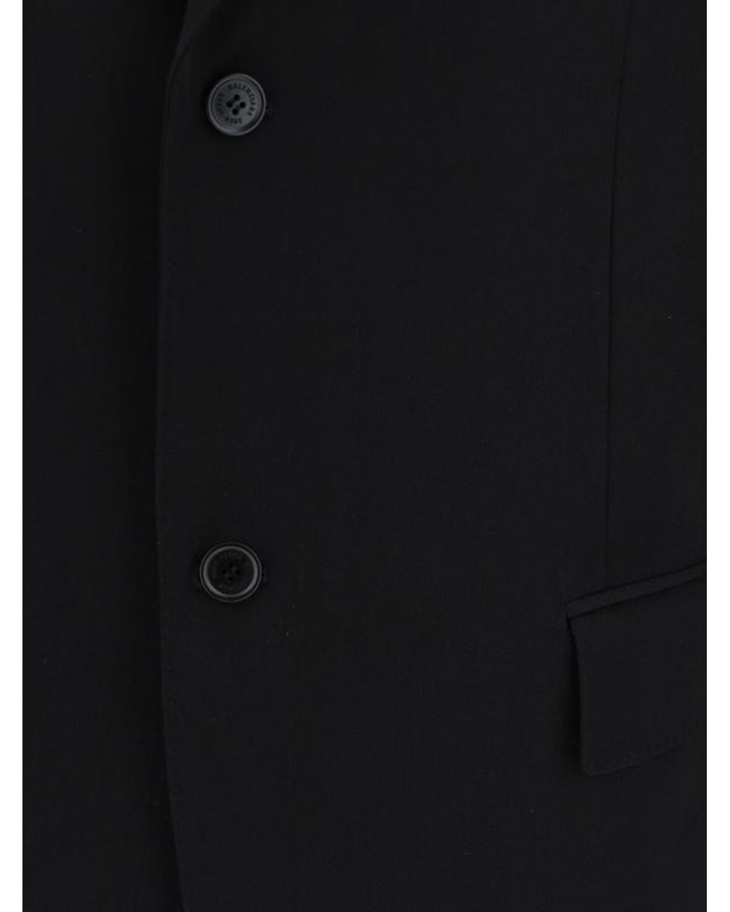Balenciaga Blue Wool Single-Breasted Blazer Jacket for men