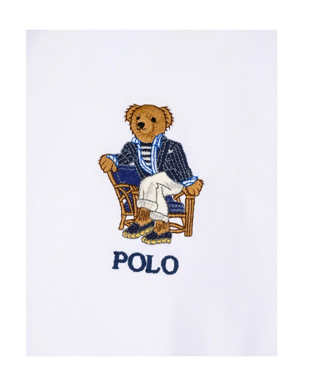 Polo Ralph Lauren White Polo Bear Hoodie for men