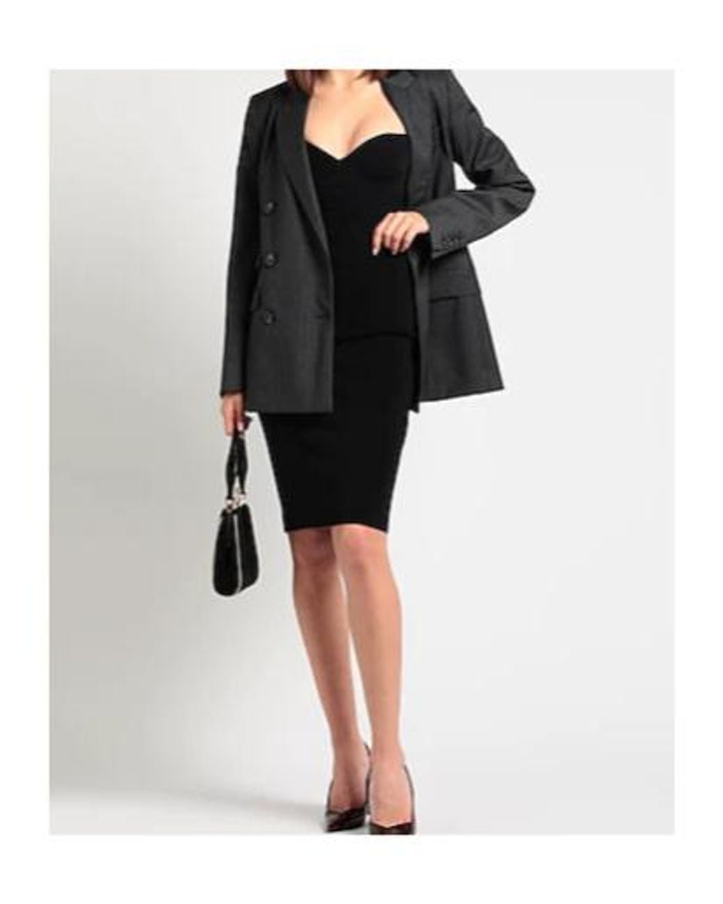 Saint Laurent Black Pencil Skirt