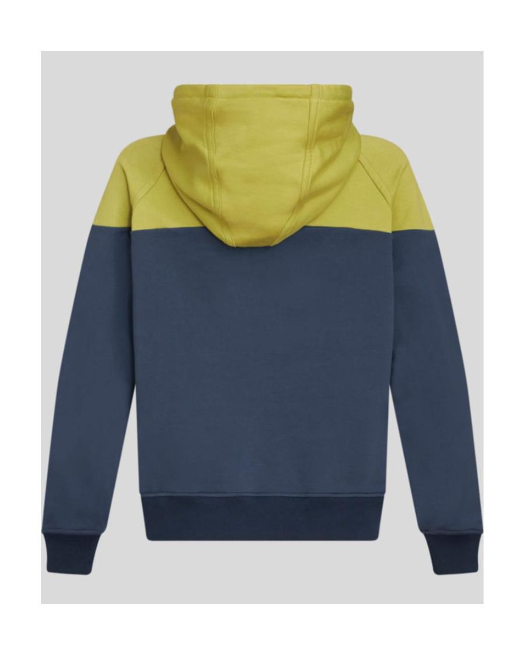 Etro Blue Pegaso-Embroidered Two-Toned Drawstring Hoodie for men