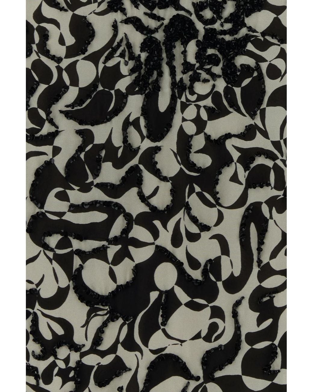 Dries Van Noten Black College Embroidered Printed Top