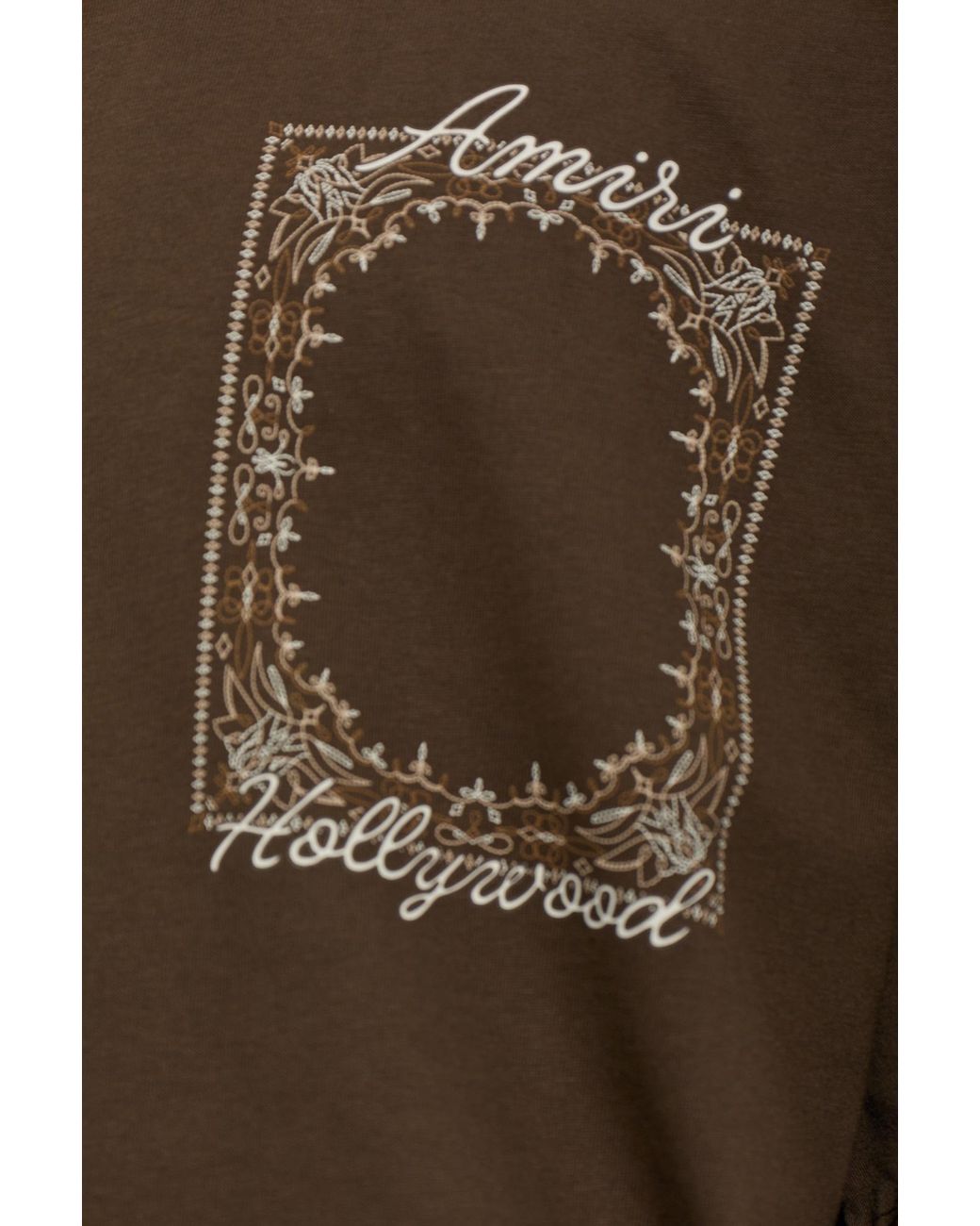 Amiri Brown Graphic Logo T-Shirt for men