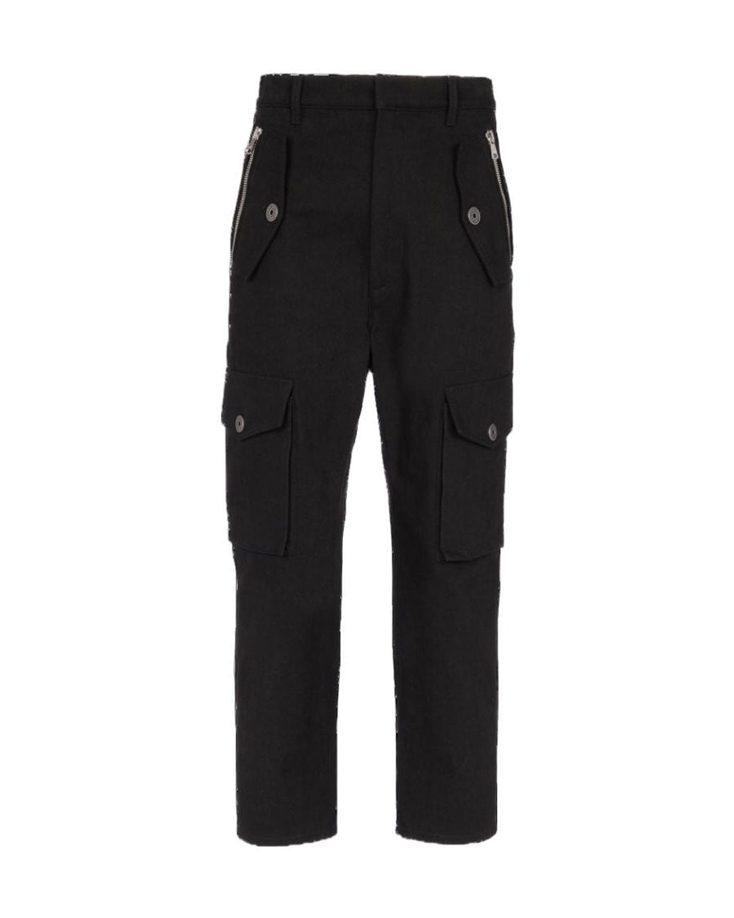 Balmain Black Cargo Trousers for men
