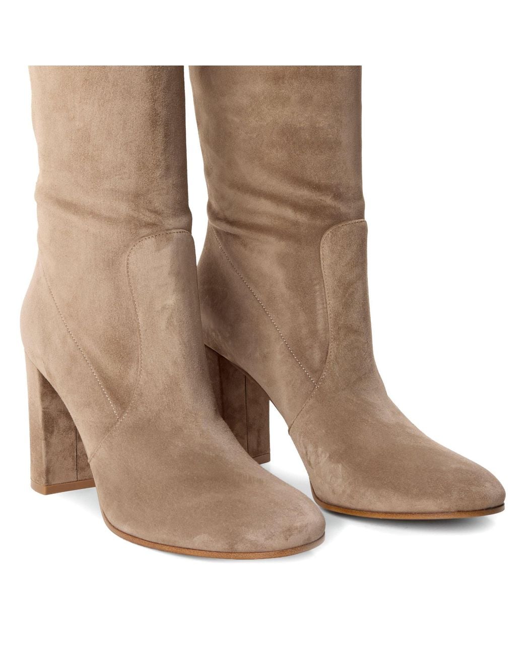 Gianvito Rossi Brown Suede Knee-High Boots