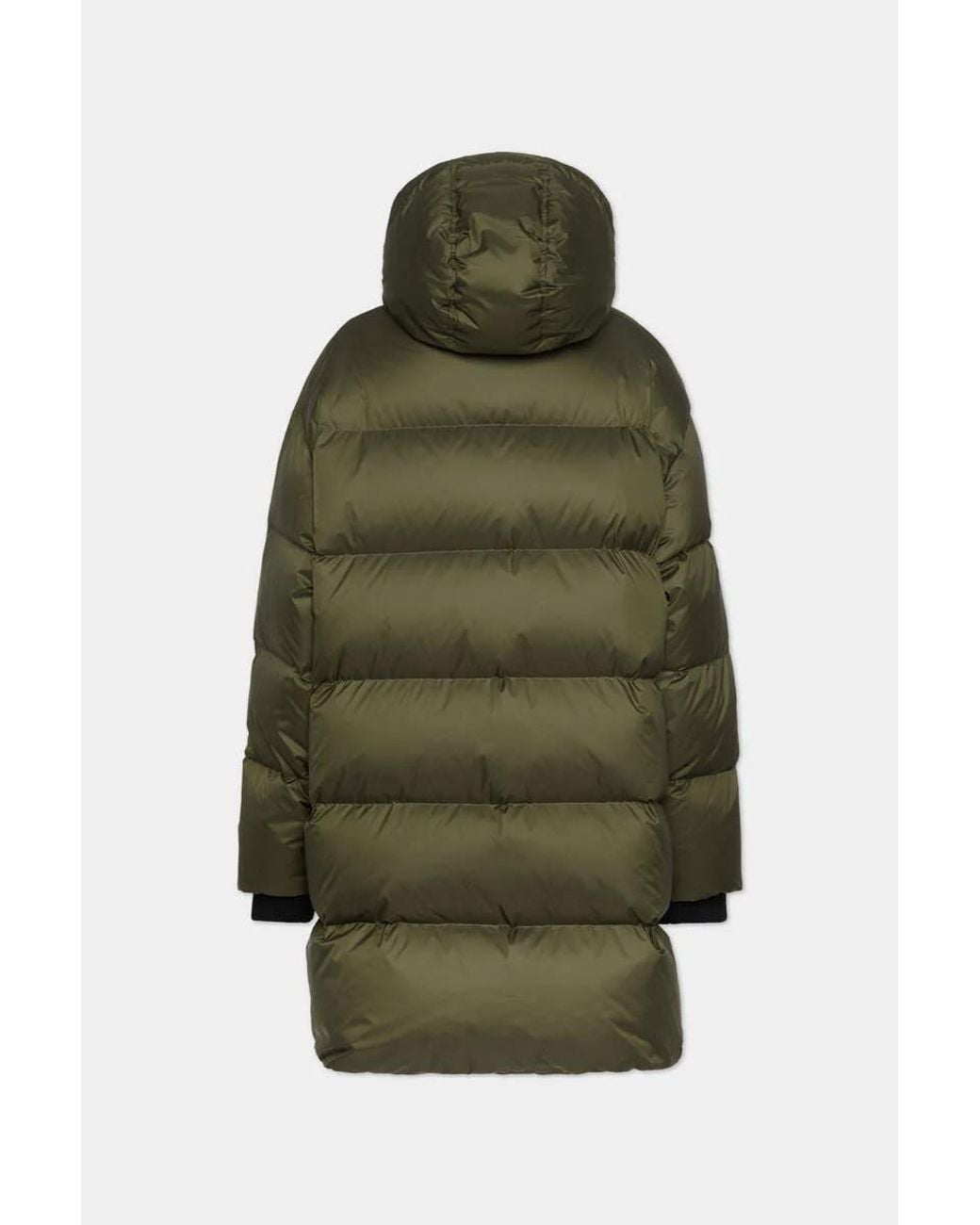 DSquared² Green Long Sleeved Hooded Down Coat