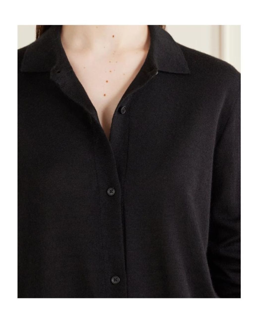 The Row Black Long-Sleeved Cardigan