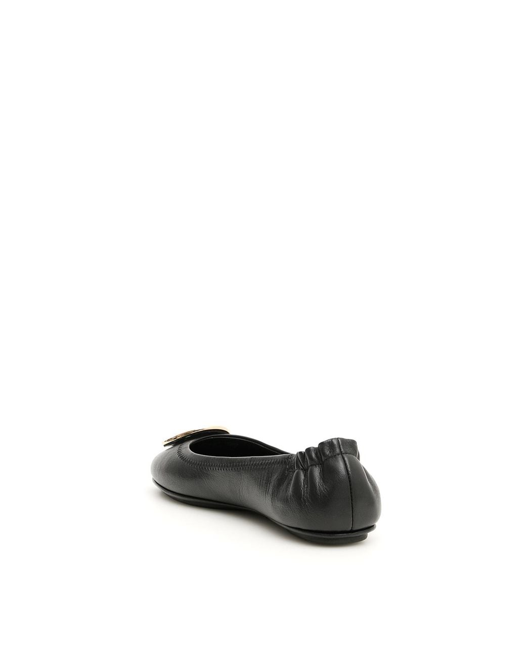 Tory Burch Black Minnie Travel Ballet Flats