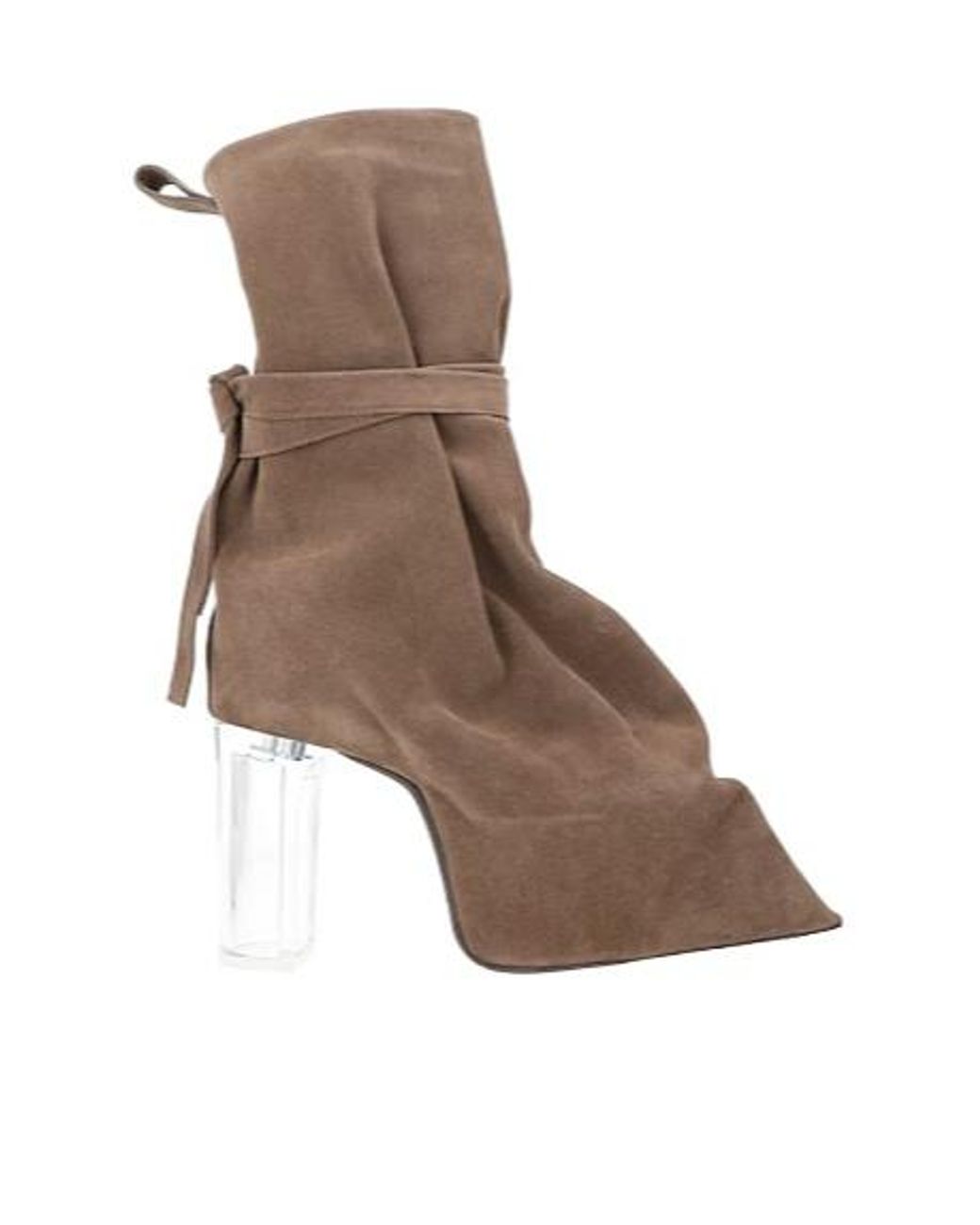 Rick Owens Brown Pointedtoe Ankle Boots