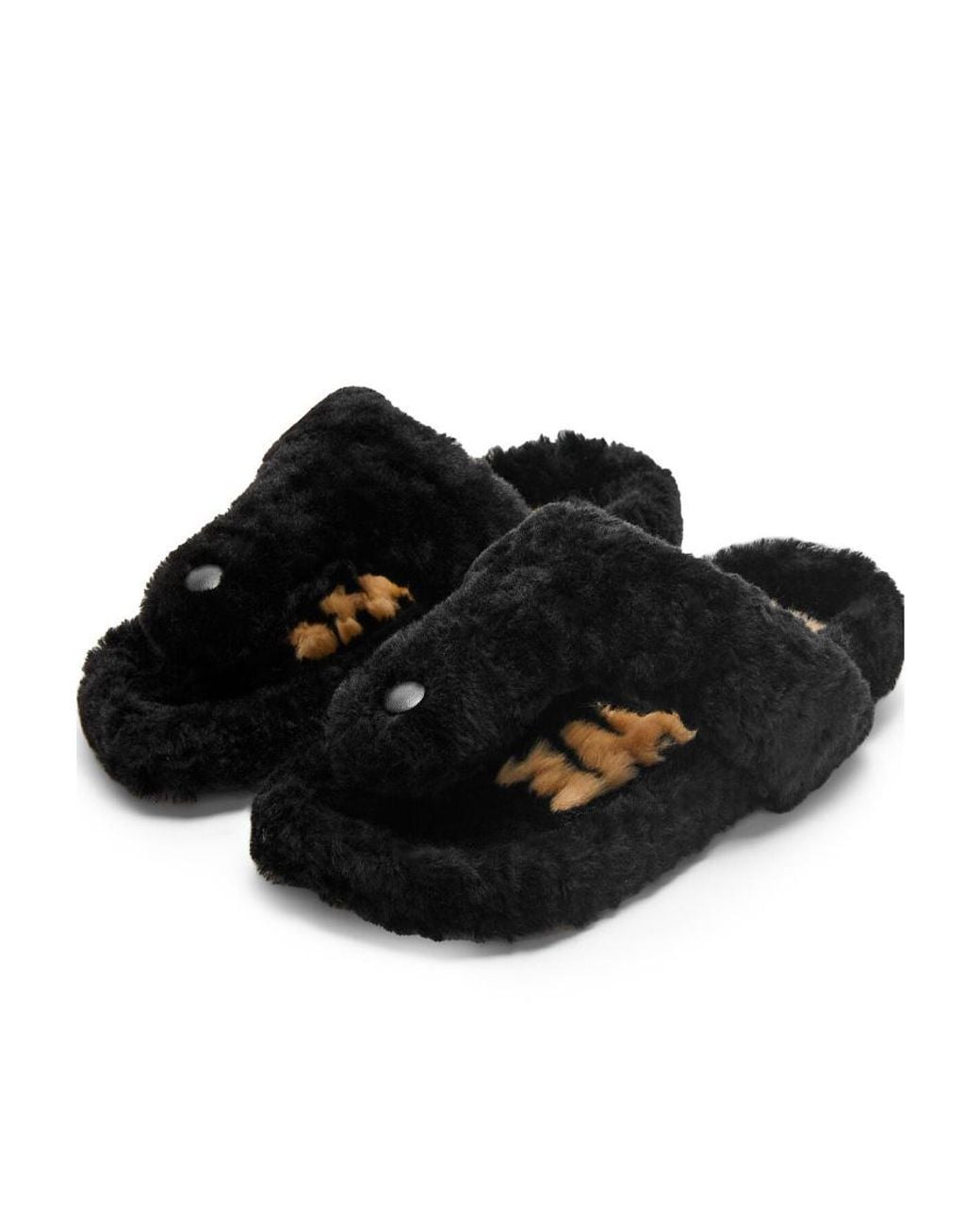 Loewe Black Ease Toe Post Sandals