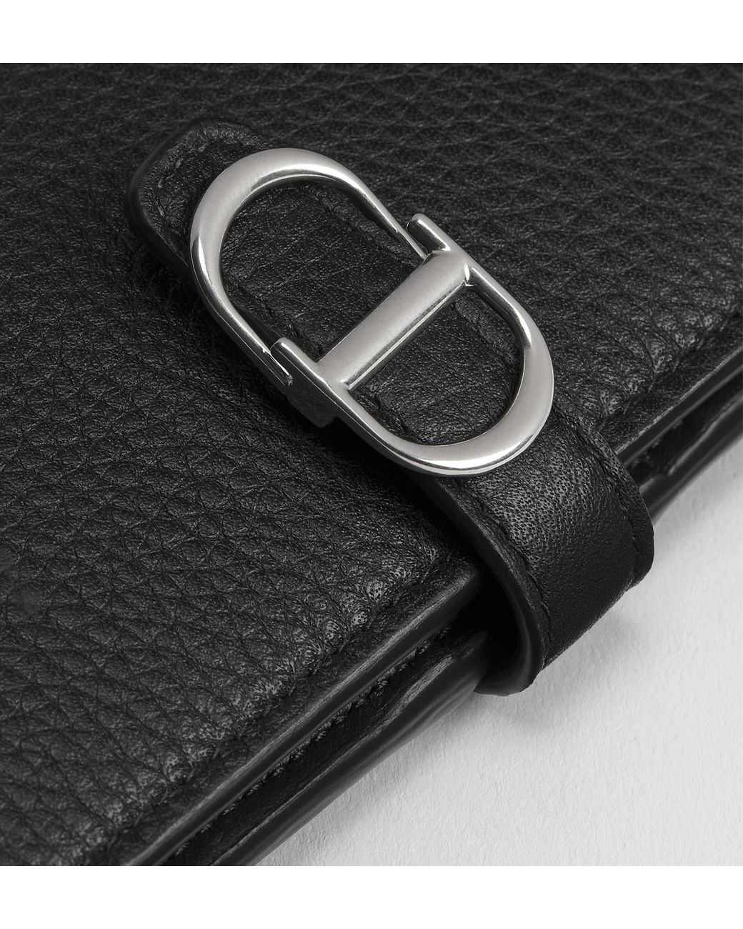 Dior Black Normandie Long Bifold Wallet for men