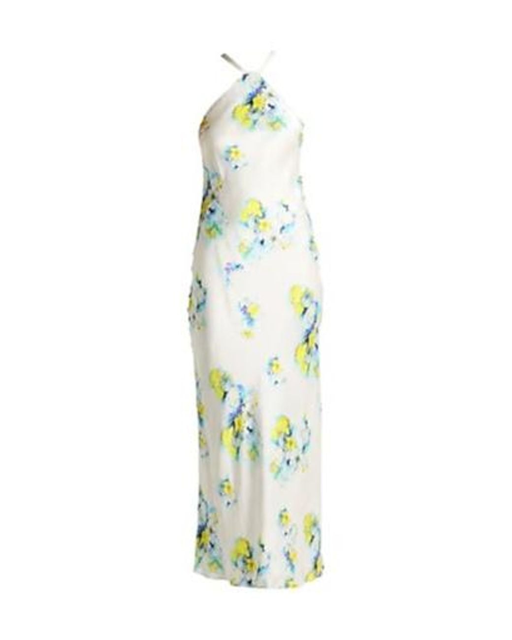 Max Mara Green Floral Printed Sleeveless Dress