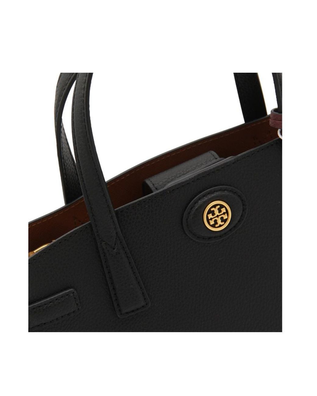 Tory Burch Black Logo Detailed Small Shoulder Bag