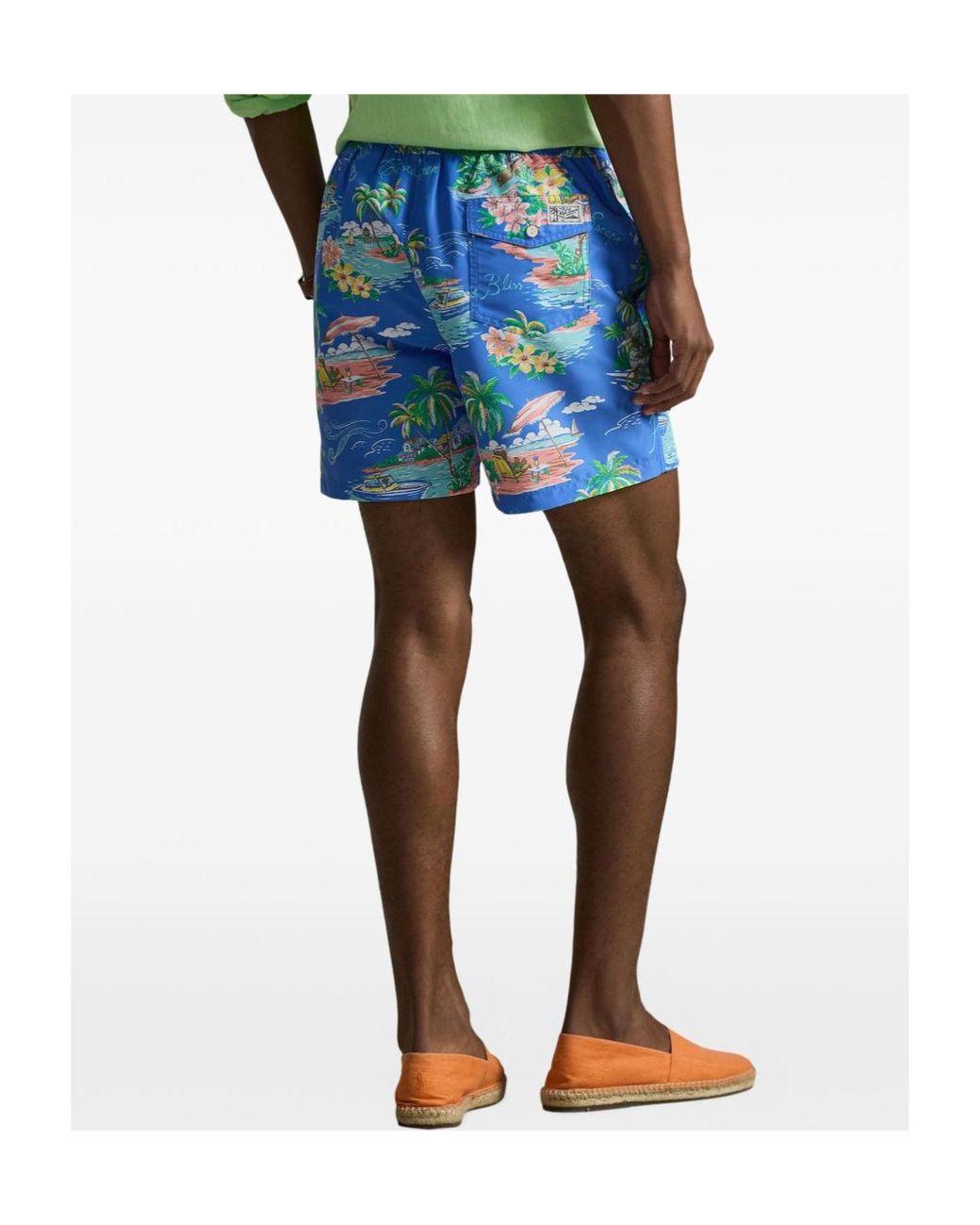 Polo Ralph Lauren Blue Bear Swim Shorts for men