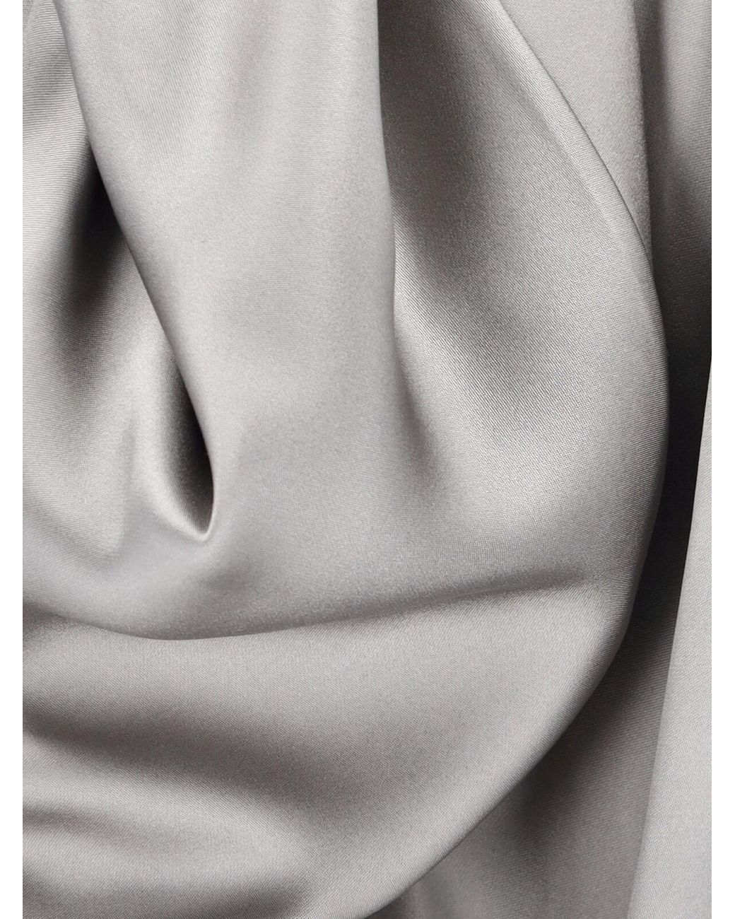Giorgio Armani Gray Wrap Design Draped Blouse