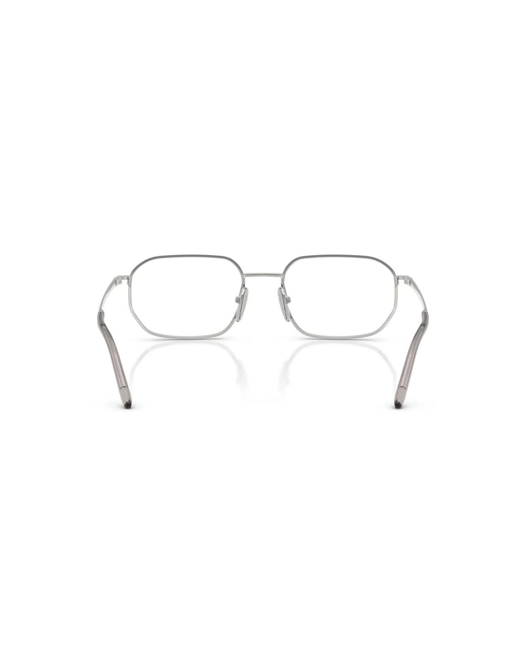 Prada White Eyewear Irregular Frame Glasses for men