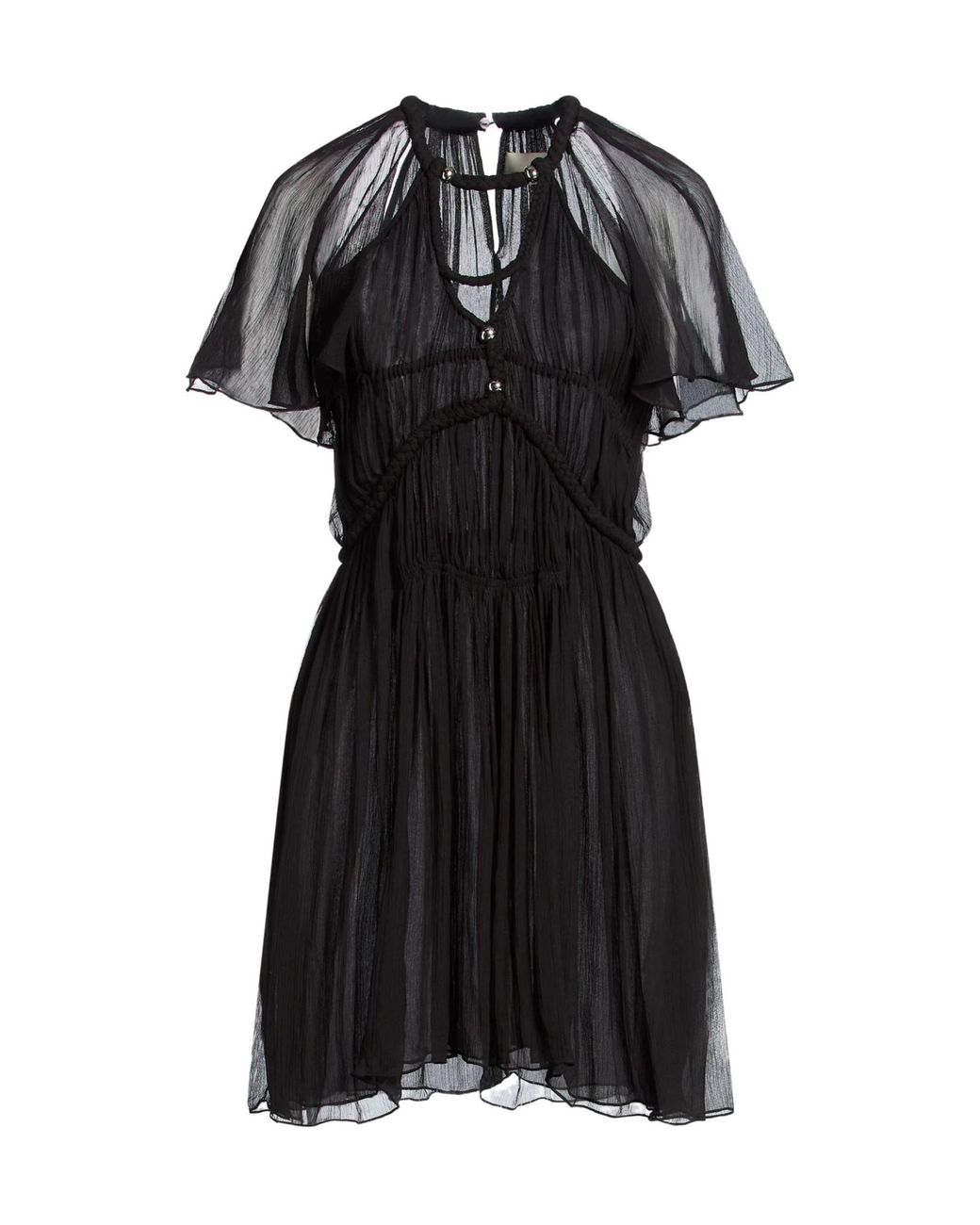 Isabel Marant Black Mini Dress Silk