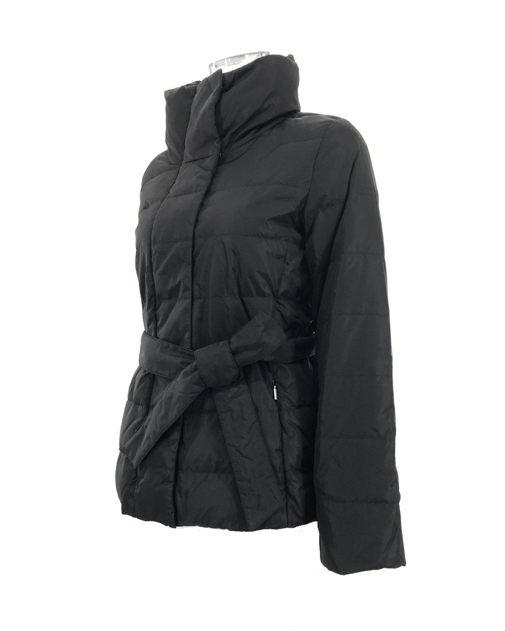 Weekend by Maxmara Black Long-Sleeved Lace Down Jacket