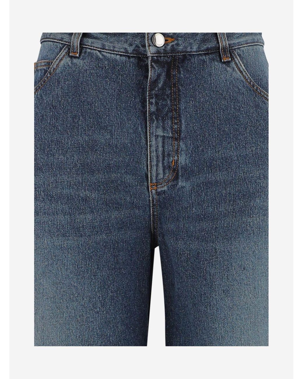 Chloé Blue Chloé Wide-Leg Jeans