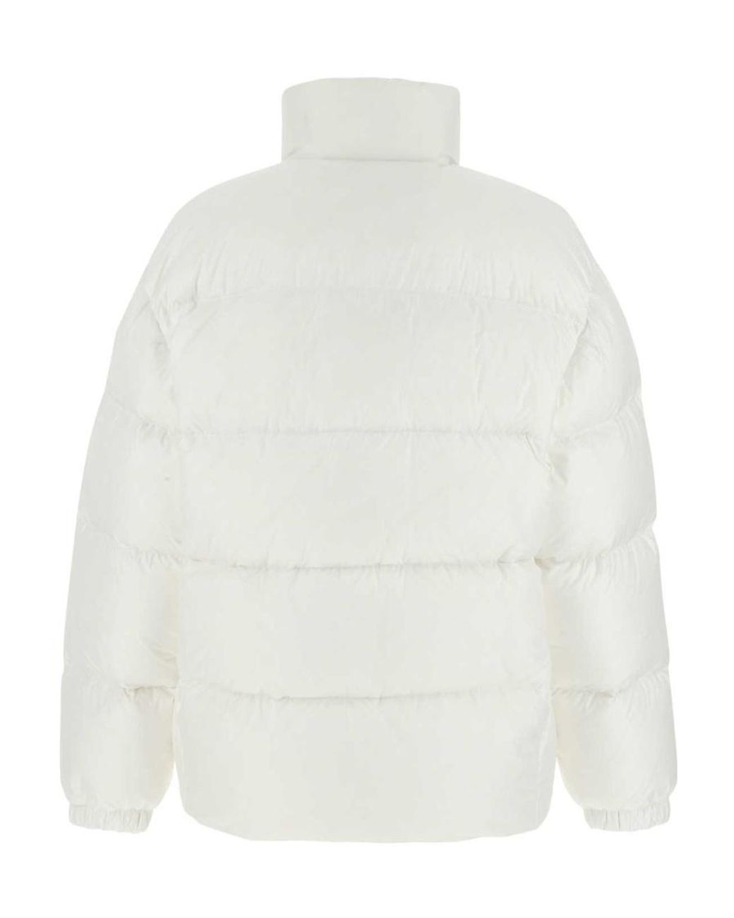 Prada White Re-Nylon Hooded Down Jacket