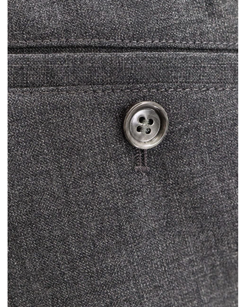 AMI Gray ミッドライズ テーラードカット パンツ for men