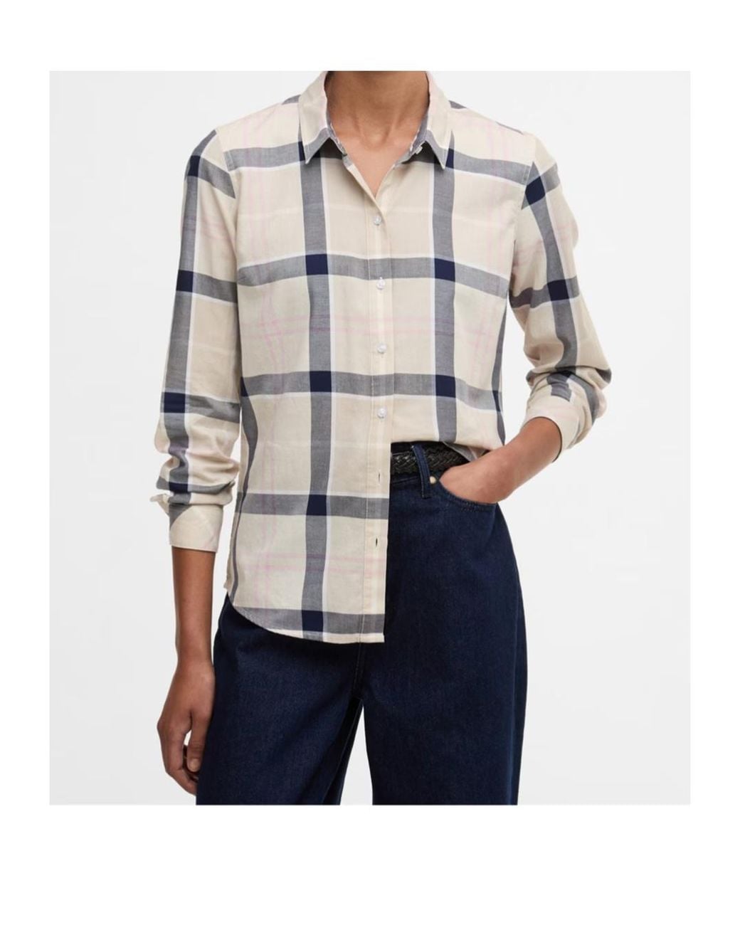 Barbour White Bredon Shirt