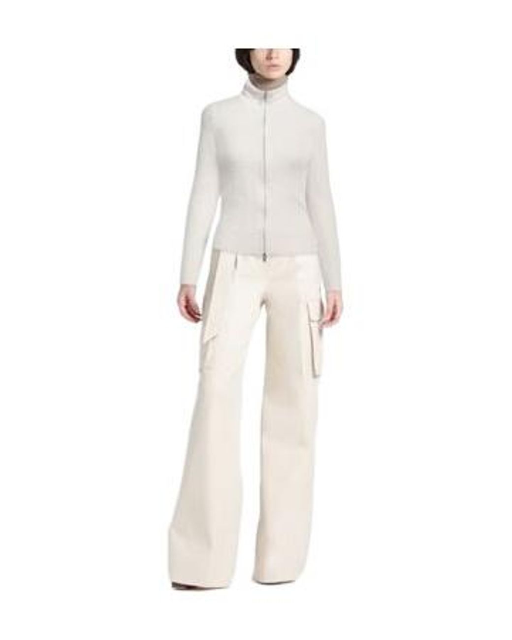 Isabel Marant White Knitted Long-Sleeved Jacket