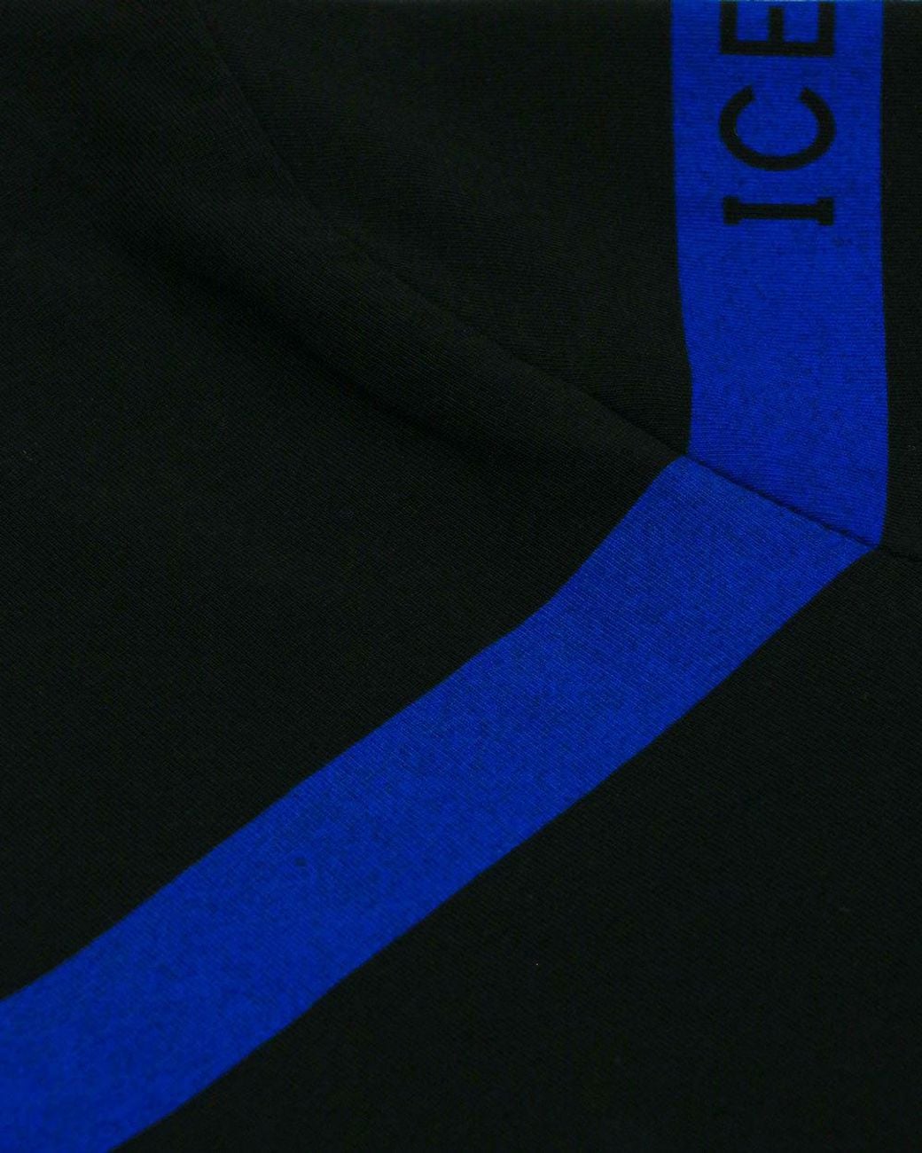 Iceberg Black Logo Printed T-Shirt for men