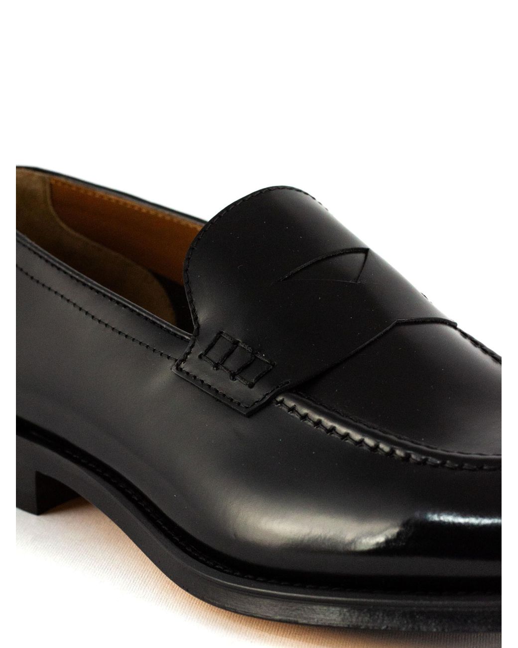 Doucal's Black Penny Loafers for men