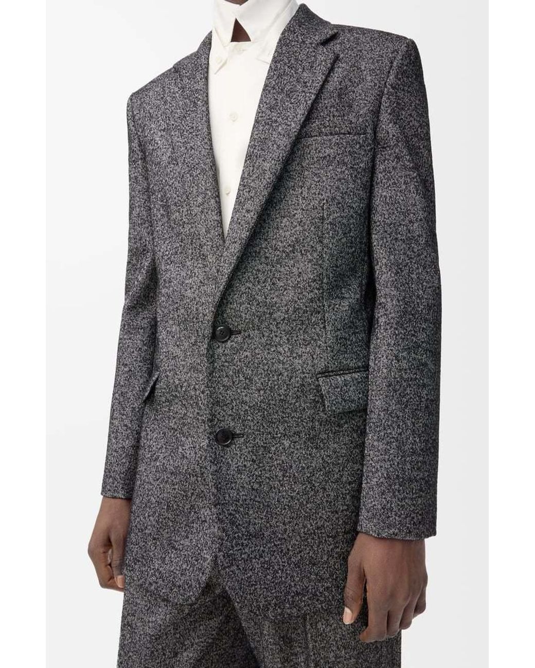 Loewe Gray Button Jacket for men