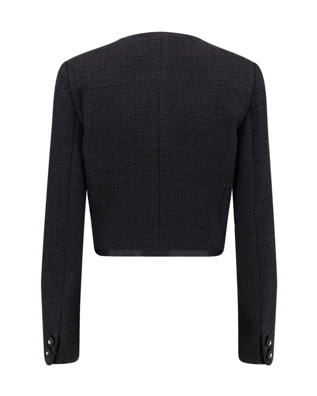 Dolce & Gabbana Black Dg Button Detailed Jacket