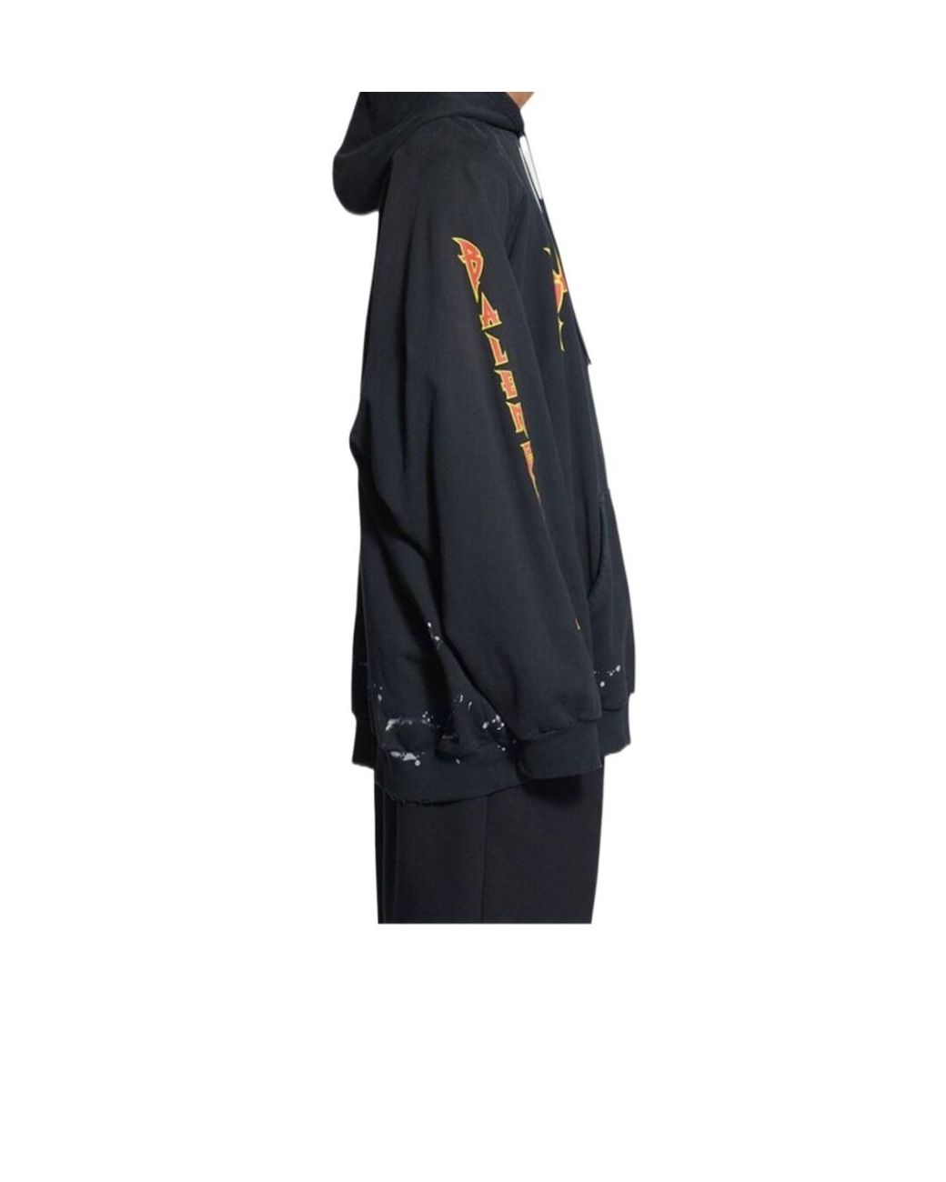 Balenciaga Blue Felpa Con Cappuccio Metal Hoodie Oversized Da Uomo for men