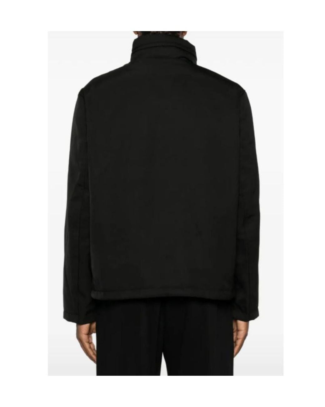 Emporio Armani Black Long-Sleeve Zip-Up Jacket for men