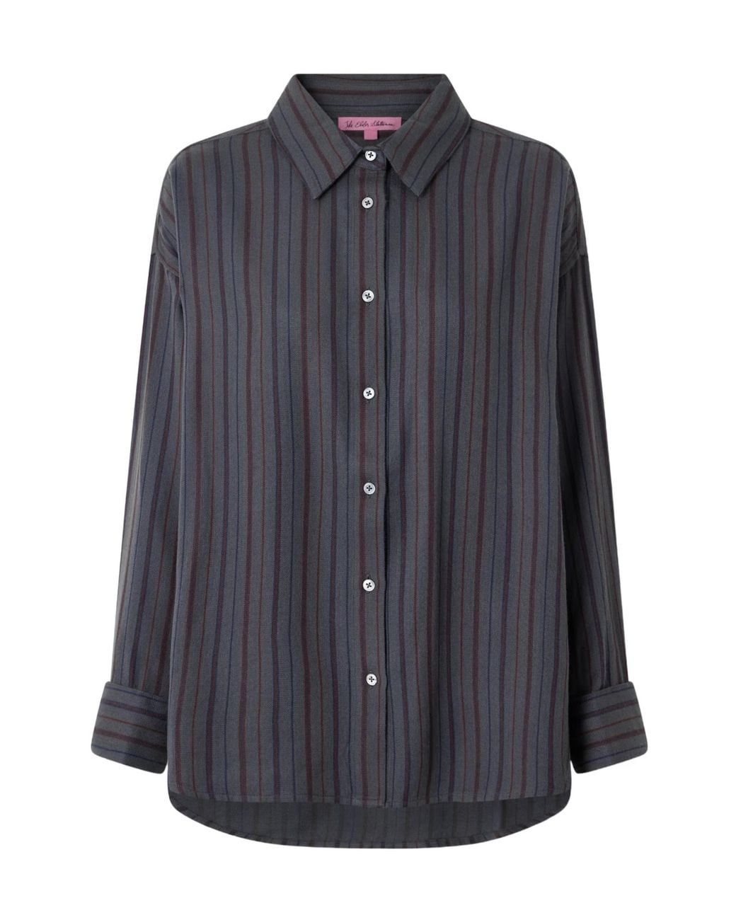 The Elder Statesman Blue Striped Wool And Cashmere Blend Twill Shirt