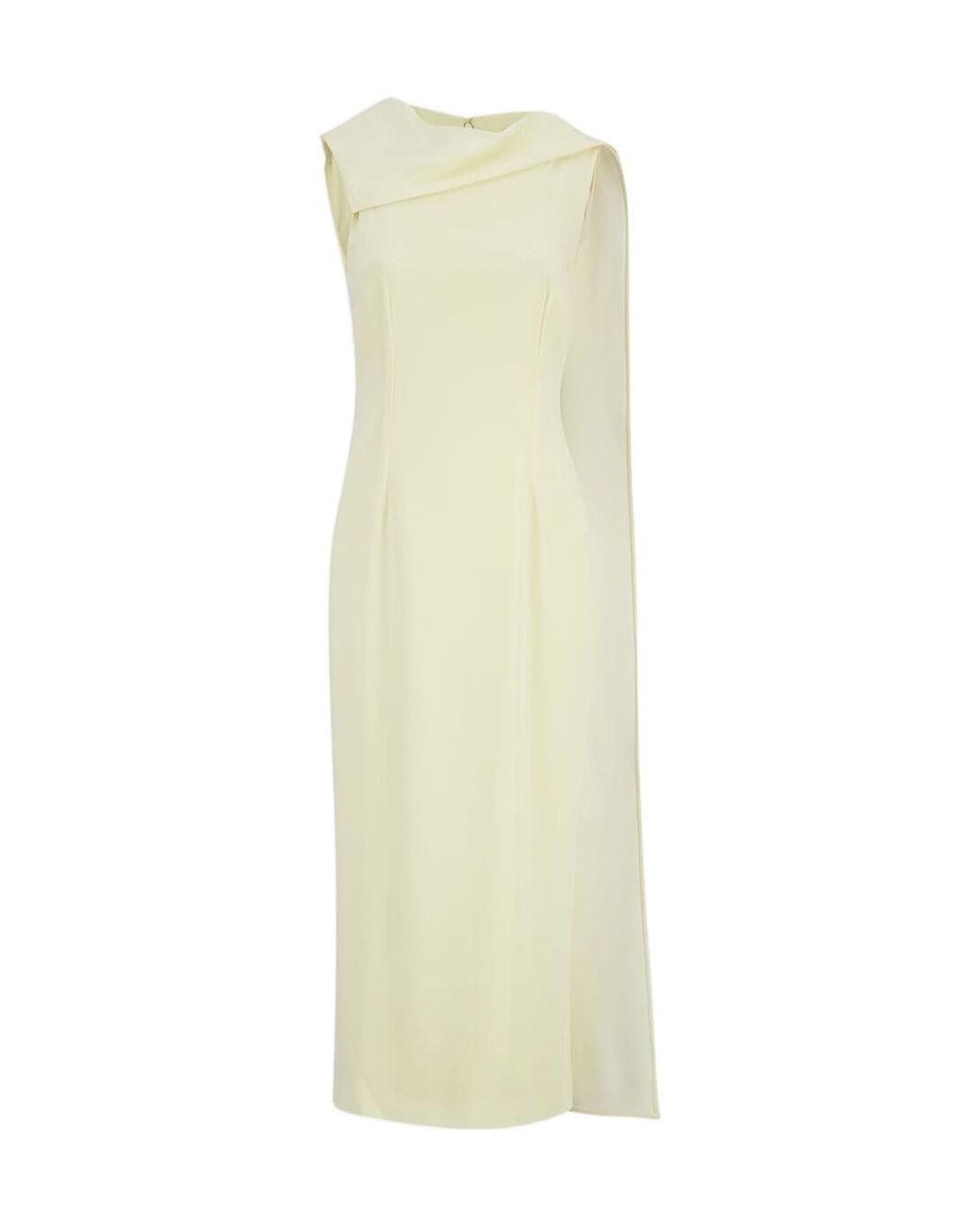 Roland Mouret White Sash-Detail Midi Dress