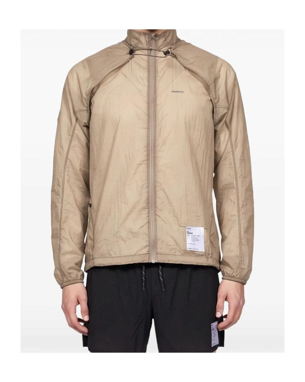 Satisfy Natural Long-Sleeved Zip-Up Jacket for men