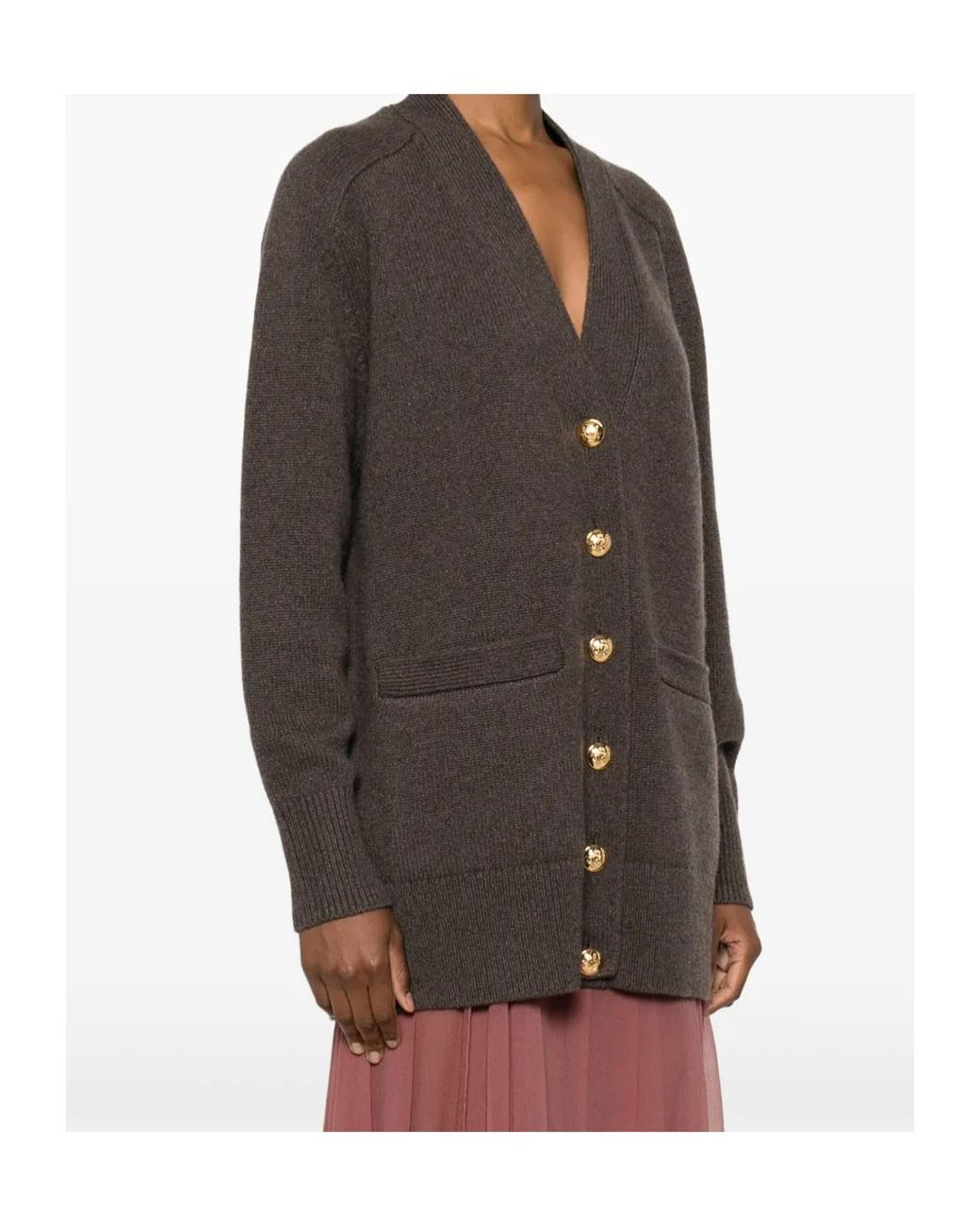 Nili Lotan Gray Jaycee Cardigan