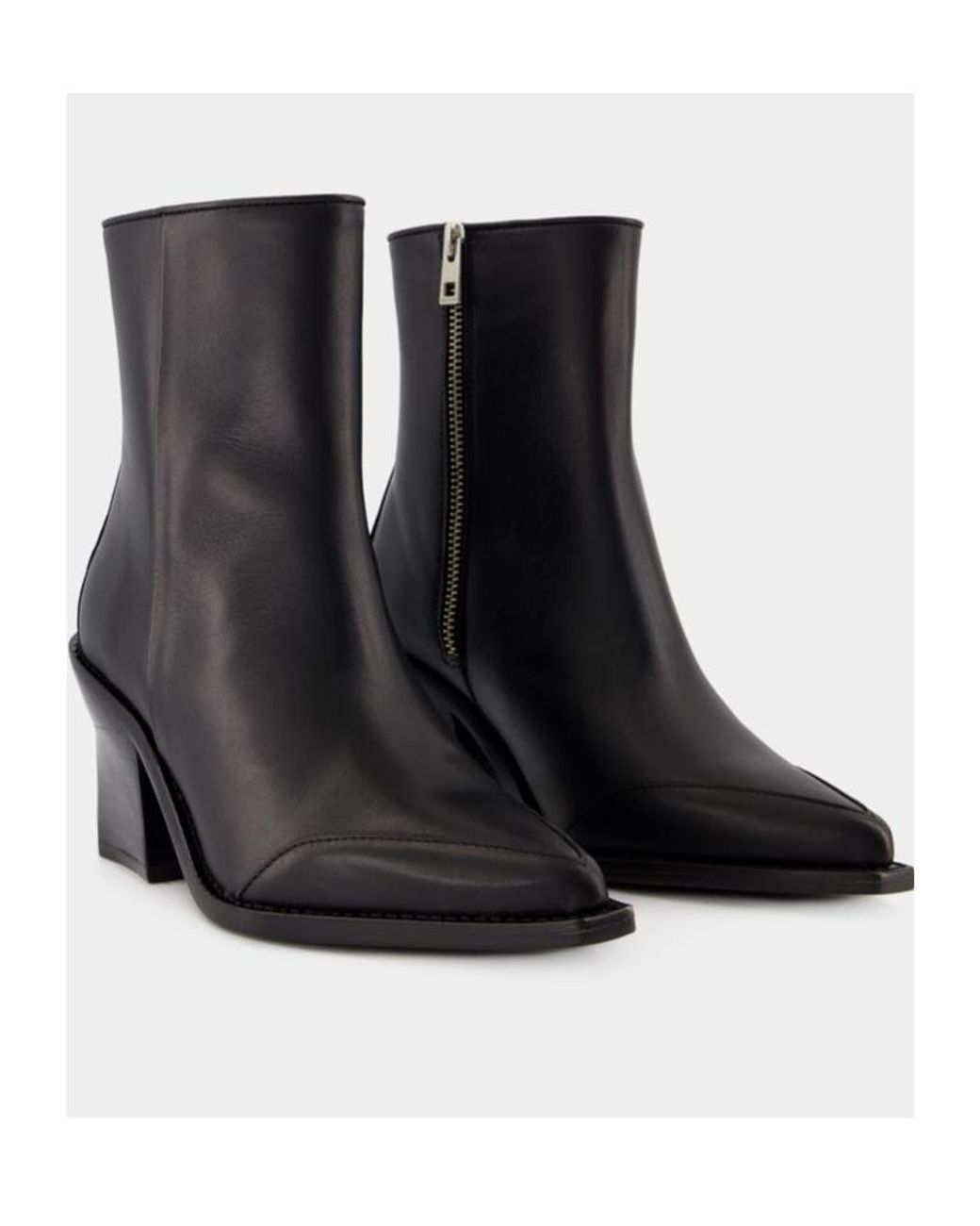 Zadig & Voltaire Black Pointed Short Boots