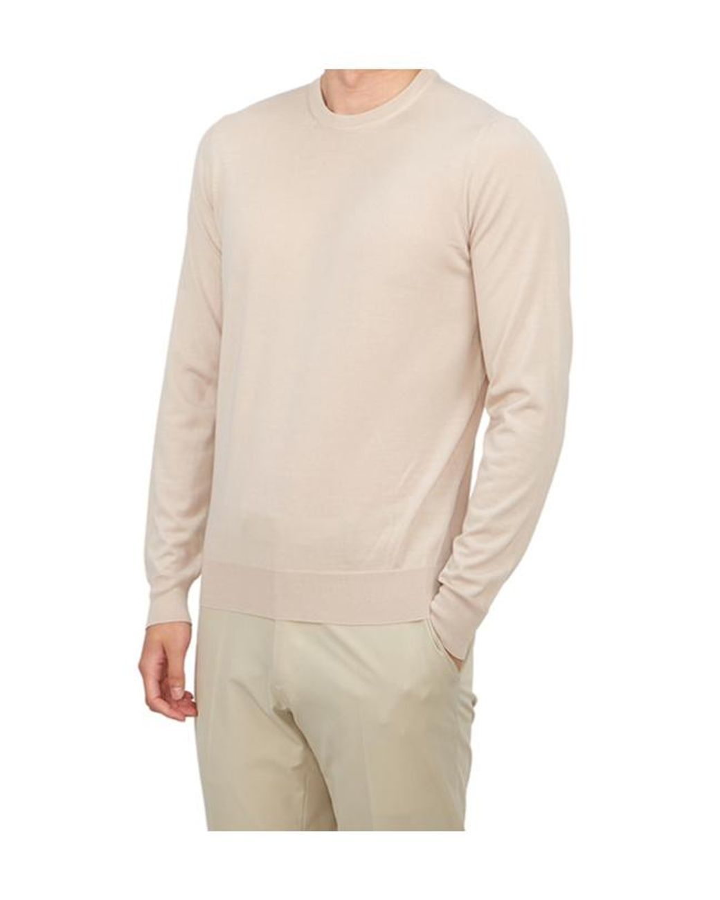 Drumohr Natural Long-Sleeved Sweater for men