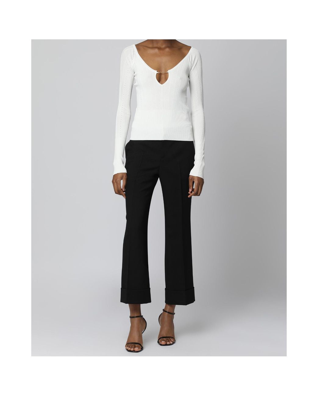 Jacquemus White Long-Sleeved T-Shirt