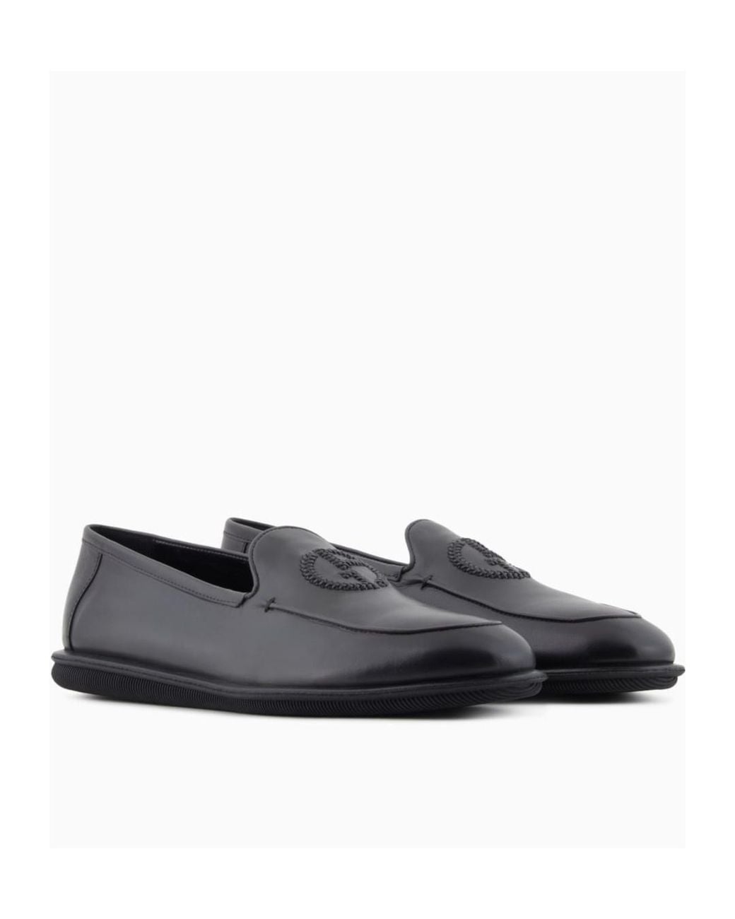 Giorgio armani ローファー　archive 26cm Giorgio Armani Almond Toe Slip-On Loafers in Blue for Men | Lyst